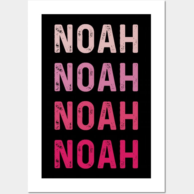 Noah  Personalized Name Wall Art by Peter smith